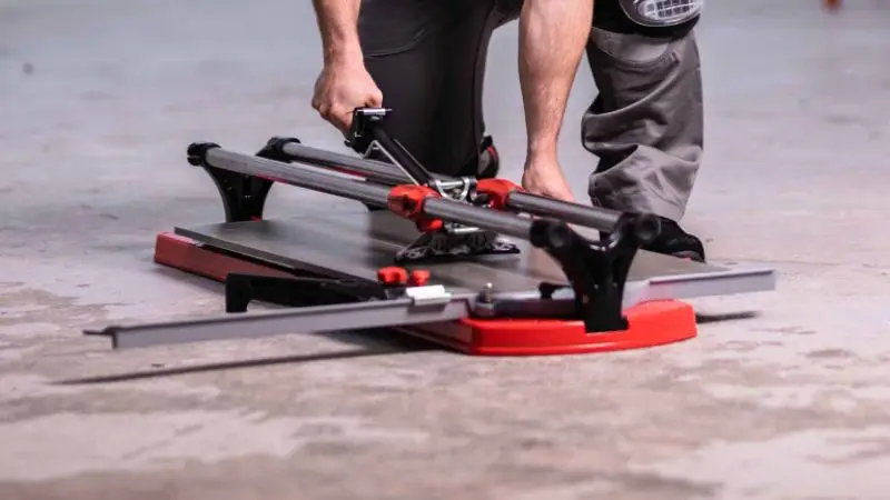 steps to cut tile with a tile cutter