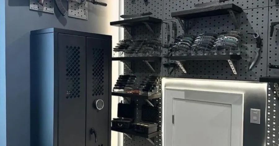 Ideas para el interior de una caja fuerte para armas