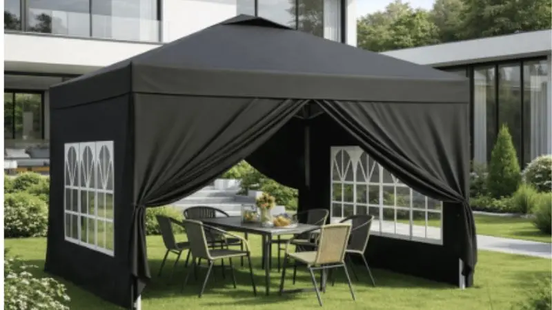 Tienda con dosel 10x10