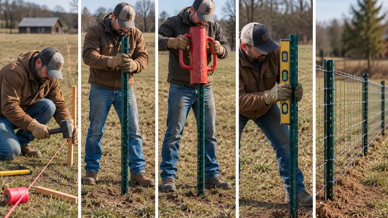 5 Fence post pounder installation tips