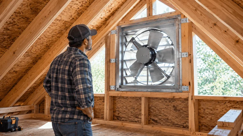 Inspection of the blades and moving parts by a professional electrician
