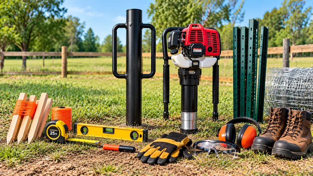 Tools and equipment for driving T-posts