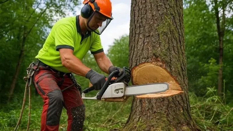 Come abbattere un albero in sicurezza