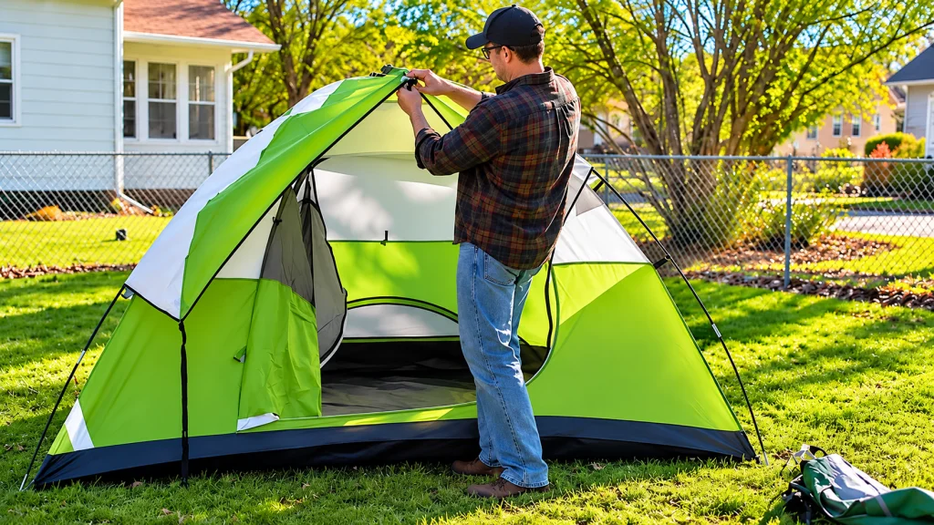 Setting Up a Backyard Camping Tent
