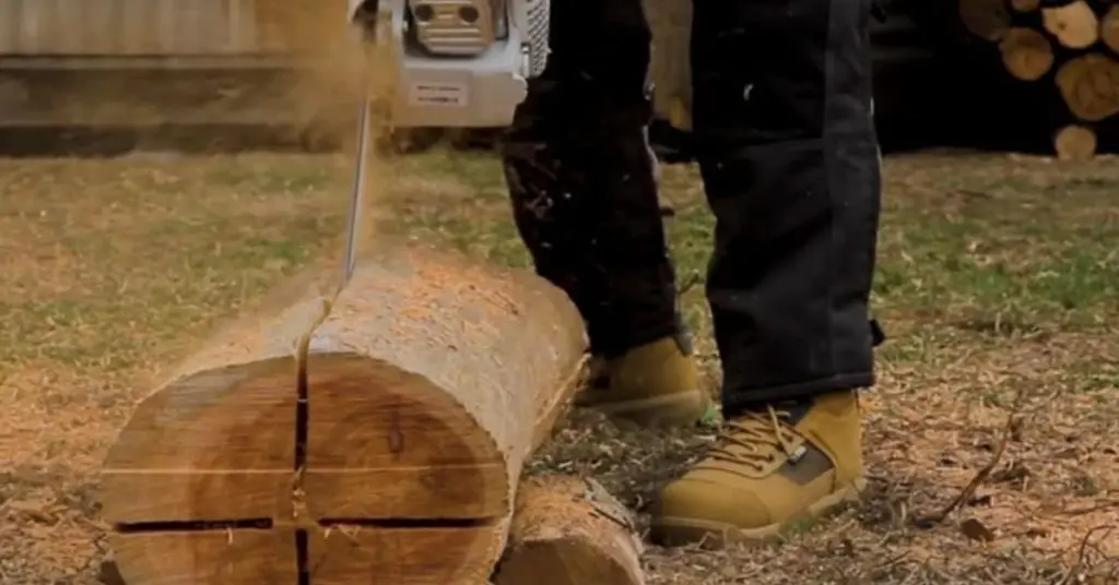 how to cut firewood