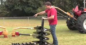 auger post hole drill
