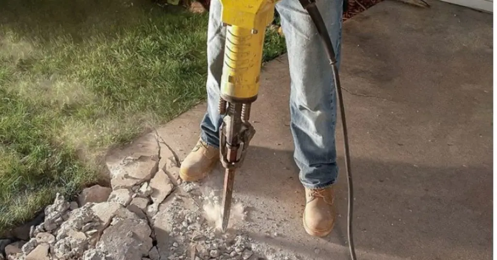 how to break concrete