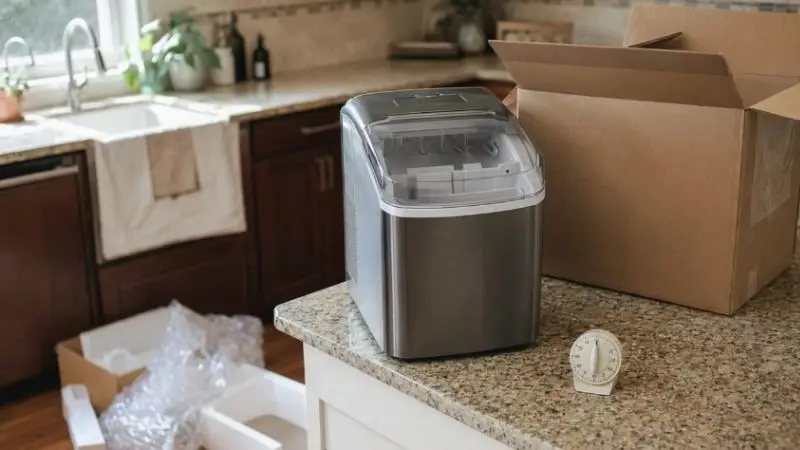 ice maker machine size and counter space