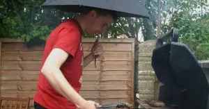 bbq in the rain