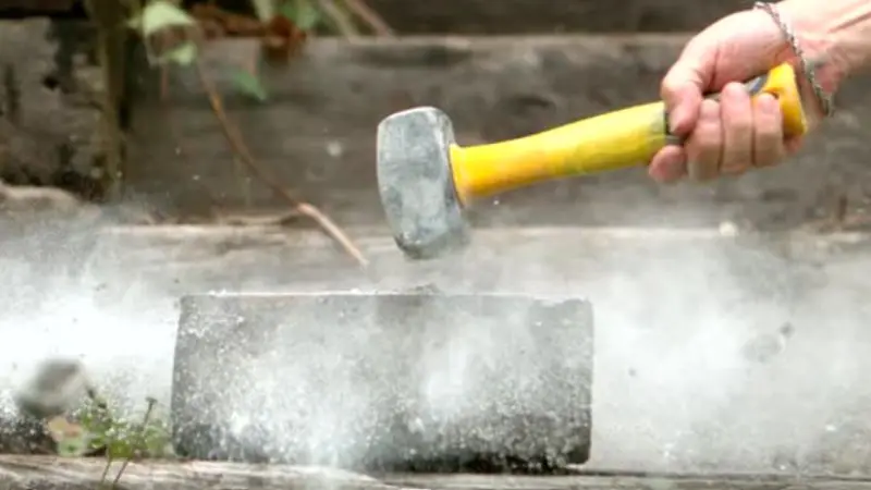 how to break different types of concrete