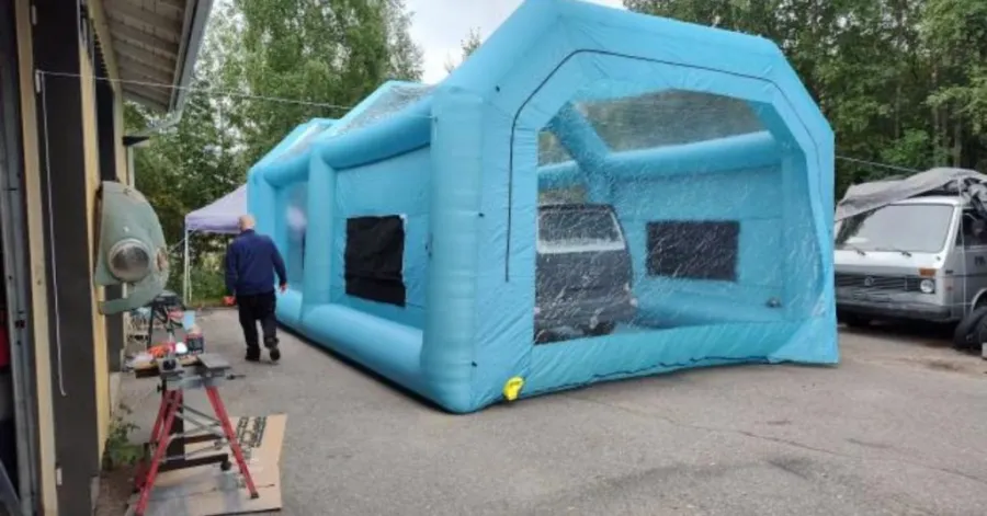 portable paint booth