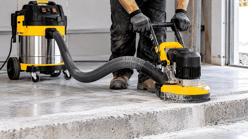 Concrete grinder for raised edges