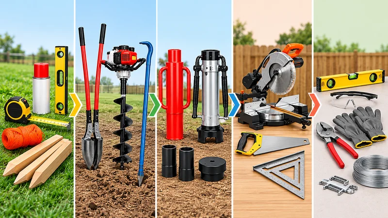 Fence post installation tools