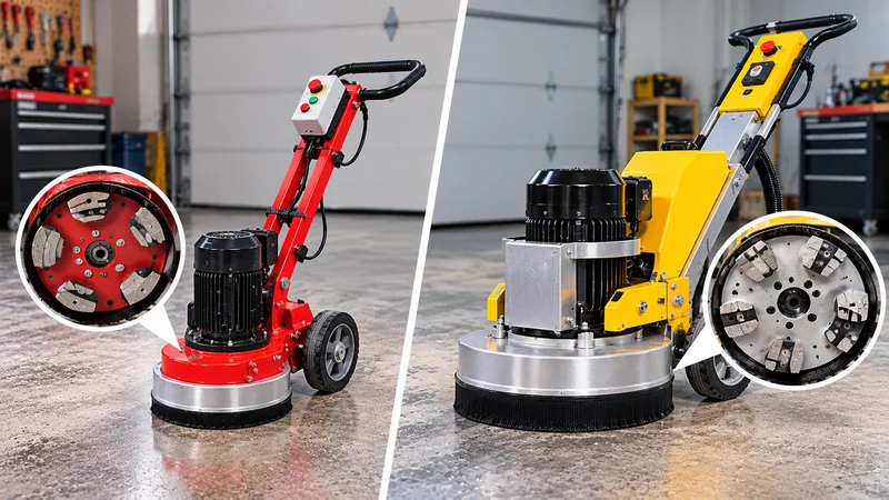 7-Zoll- vs. 10-Zoll-Garagenbodenschleifmaschine