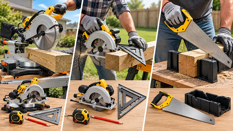 Tools for cutting 4x4 fence posts
